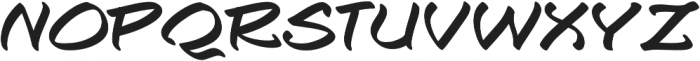 Togashi Expanded Regular otf (400) Font UPPERCASE
