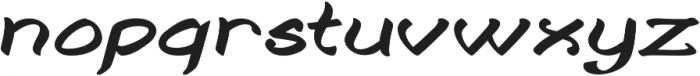 Togashi Expanded Regular otf (400) Font LOWERCASE