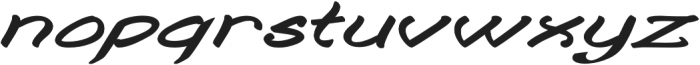 Togashi Extra-expanded Italic otf (400) Font LOWERCASE