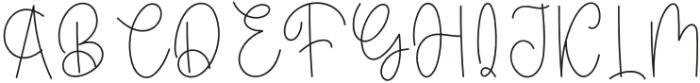 Together Signature Regular otf (400) Font UPPERCASE