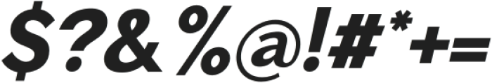 Toiban Italic Black otf (900) Font OTHER CHARS