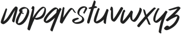 Tokyo Rockstar Italic Regular otf (400) Font LOWERCASE