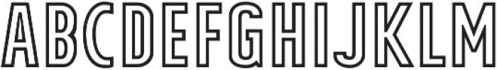 Tolyer X Outline ttf (400) Font LOWERCASE