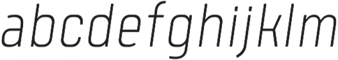 Tomkin Condense ExtraLight Italic otf (200) Font LOWERCASE