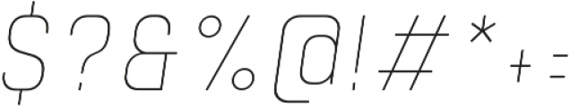 Tomkin Condense Thin Italic otf (100) Font OTHER CHARS