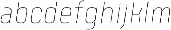 Tomkin Condense Thin Italic otf (100) Font LOWERCASE