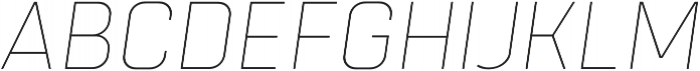 Tomkin Thin Italic otf (100) Font UPPERCASE