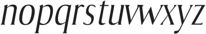 Tonic regular-italic otf (400) Font LOWERCASE