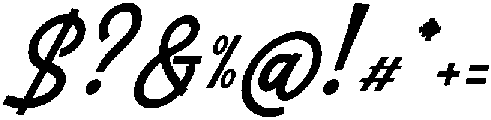 Tontecera Italic otf (400) Font OTHER CHARS