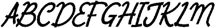 Tontecera Italic otf (400) Font UPPERCASE