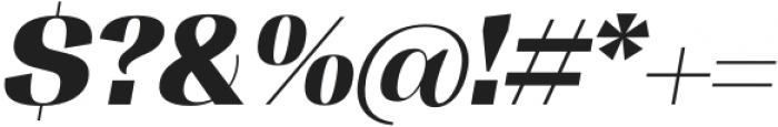 Tonus Contrast Black Italic otf (900) Font OTHER CHARS