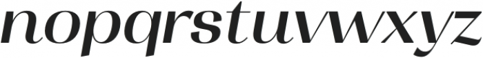 Tonus Contrast Medium Italic otf (500) Font LOWERCASE