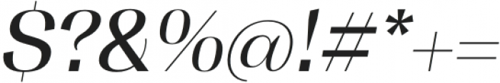 Tonus Contrast Regular Italic otf (400) Font OTHER CHARS