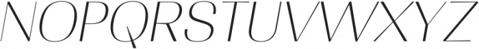 Tonus Contrast Thin Italic otf (100) Font UPPERCASE