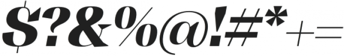 Tonus Display Heavy Italic otf (800) Font OTHER CHARS