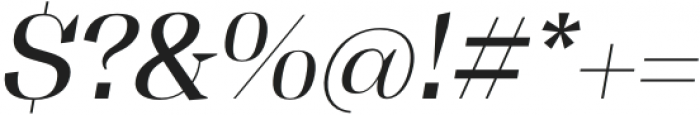Tonus Display Regular Italic otf (400) Font OTHER CHARS