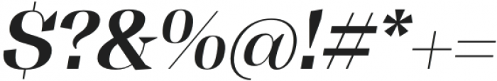 Tonus Display Semi Bold Italic otf (600) Font OTHER CHARS