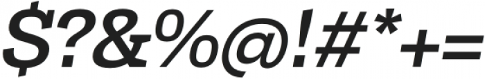 Tonus Slab Medium Italic otf (500) Font OTHER CHARS