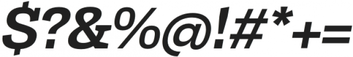 Tonus Slab Semi Bold Italic otf (600) Font OTHER CHARS