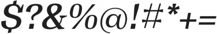 Tonus Text Medium Italic otf (500) Font OTHER CHARS