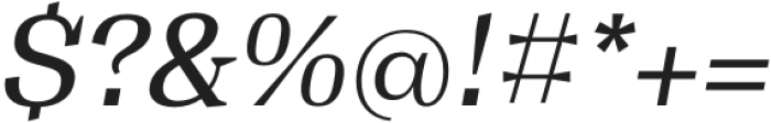 Tonus Text Regular Italic otf (400) Font OTHER CHARS