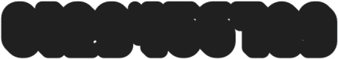 Toonrush Volume otf (400) Font OTHER CHARS