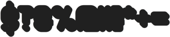 Toonrush Volume otf (400) Font OTHER CHARS
