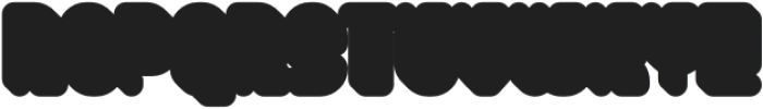 Toonrush Volume otf (400) Font UPPERCASE