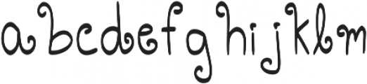 Tootsie Regular otf (400) Font LOWERCASE