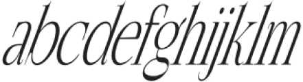 Top Italic otf (400) Font LOWERCASE