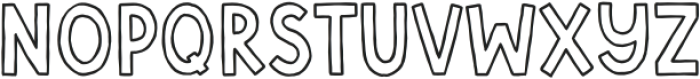 TopBow OutlineBold otf (700) Font UPPERCASE