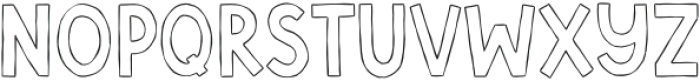 TopBow OutlineRegular otf (400) Font UPPERCASE