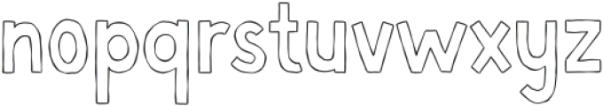 TopBow OutlineRegular ttf (400) Font LOWERCASE