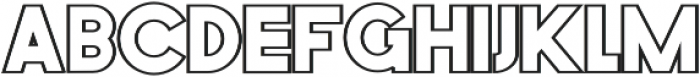 Torch Outline otf (400) Font LOWERCASE