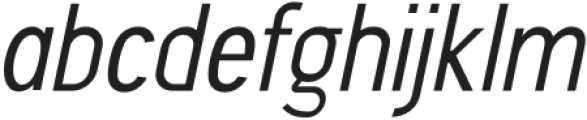 Tordoeska Thin Italic otf (100) Font LOWERCASE