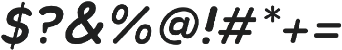 Toriga ExtraBold Italic otf (700) Font OTHER CHARS