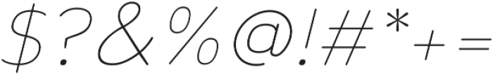Toriga ExtraLight Italic otf (200) Font OTHER CHARS