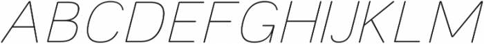 Toriga ExtraLight Italic otf (200) Font UPPERCASE