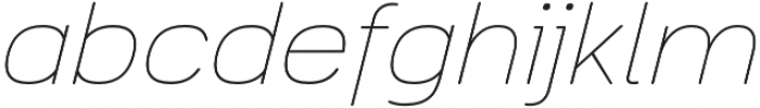 Toriga ExtraLight Italic otf (200) Font LOWERCASE