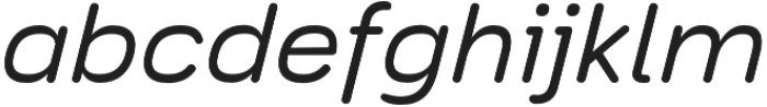 Toriga Medium Italic otf (500) Font LOWERCASE