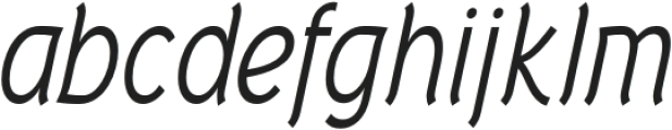 Tork Italic otf (400) Font LOWERCASE