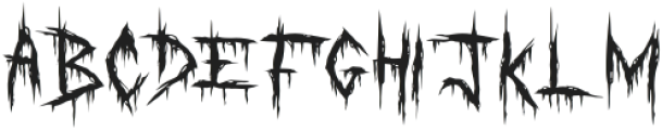 Torn Flesh otf (400) Font UPPERCASE