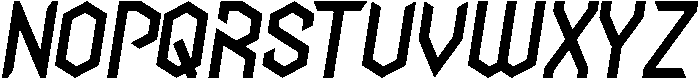 Tortoise Italic otf (400) Font UPPERCASE
