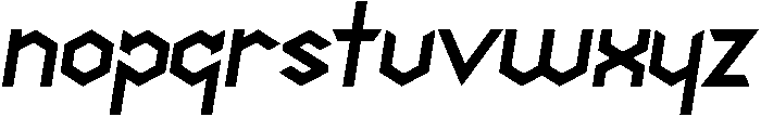 Tortoise Italic otf (400) Font LOWERCASE