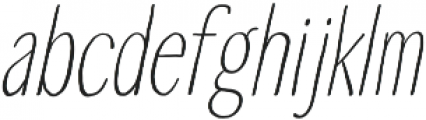 Touch Tone Light Italic otf (300) Font LOWERCASE