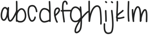 Tough Cookies Bold otf (700) Font LOWERCASE