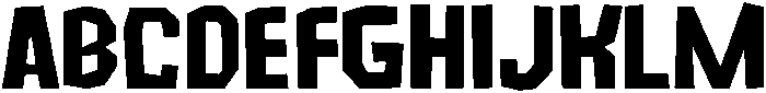 Tough Regular otf (400) Font UPPERCASE