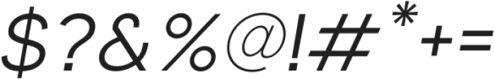 Tous Light Italic otf (300) Font OTHER CHARS