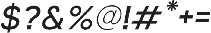 Tous Regular Italic otf (400) Font OTHER CHARS