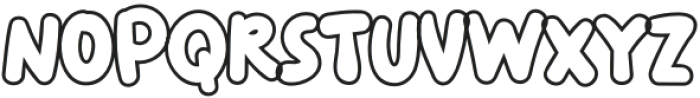 toXic outline otf (400) Font LOWERCASE